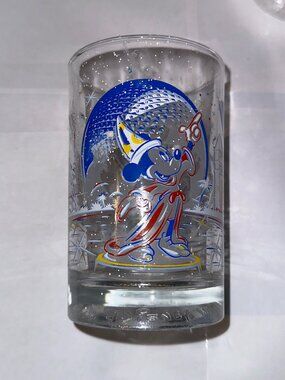 McDonald's Walt Disney World Epcot 25th Anniversary Glass Tumbler